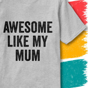 T-shirt Citation de Famille Drôle Vintage Génial Comme Ma 