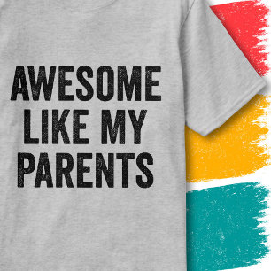 T-shirt Citation de famille Rétro Vintage Génial Comme mes