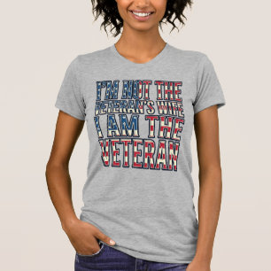 T-shirt Citation de femme de vétéran Design vectoriel patr