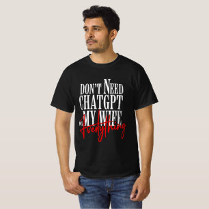T-shirt Citation de femme drôle Chatgpt