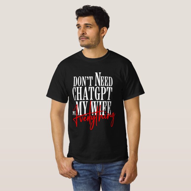 T-shirt Citation de femme drôle Chatgpt  (Devant entier)