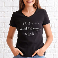 Citation de femme élégante et prospère - Écriture 