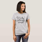 T-shirt Citation de femme sans peur dans la typographie de (Devant entier)