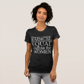 T-shirt Citation de femmes radicales sur les droits des fe (Devant entier)