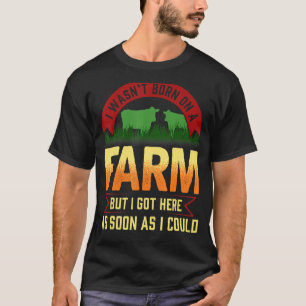 T-shirt Citation de ferme tracteur vache drôle homme femme