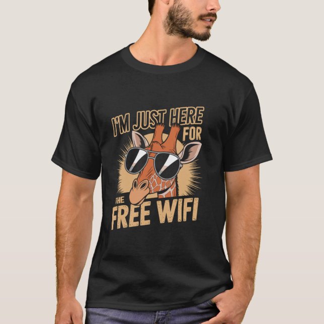 T-shirt Citation de fête farce girafe (Devant)