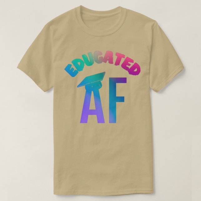T-shirt Citation de fin d'études amusante de la AF instrui (Design devant)