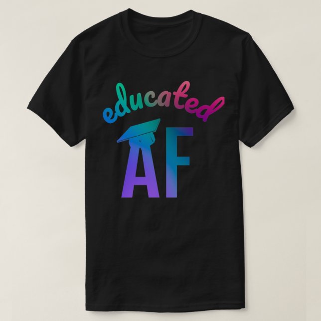 T-shirt Citation de fin d'études amusante de la AF instrui (Design devant)