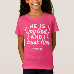 T-Shirt Citation de foi chrétienne – Confiez-vous en Dieu