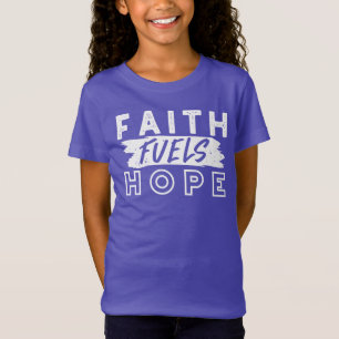 T-Shirt Citation de foi inspirante – La foi alimente l'esp