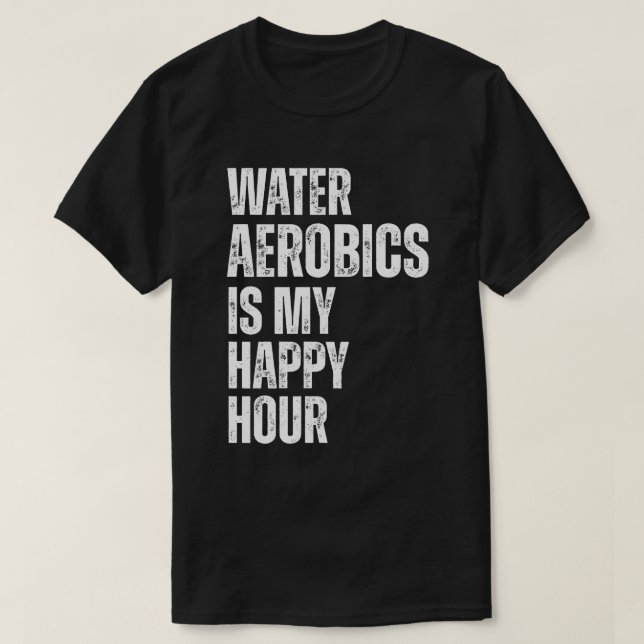T-shirt Citation de forme physique pour l'heure heureuse d (Design devant)