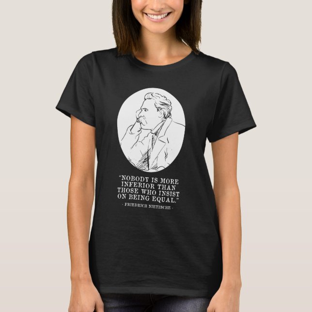 T-shirt Citation de Friedrich Nietzsche (Devant)