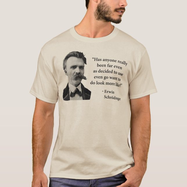 T-shirt Citation de Friedrich Nietzsche Troll (Devant)