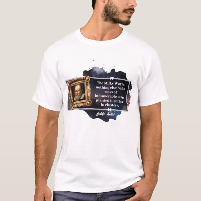 T-shirt Citation de Galileo Galilei (Devant)