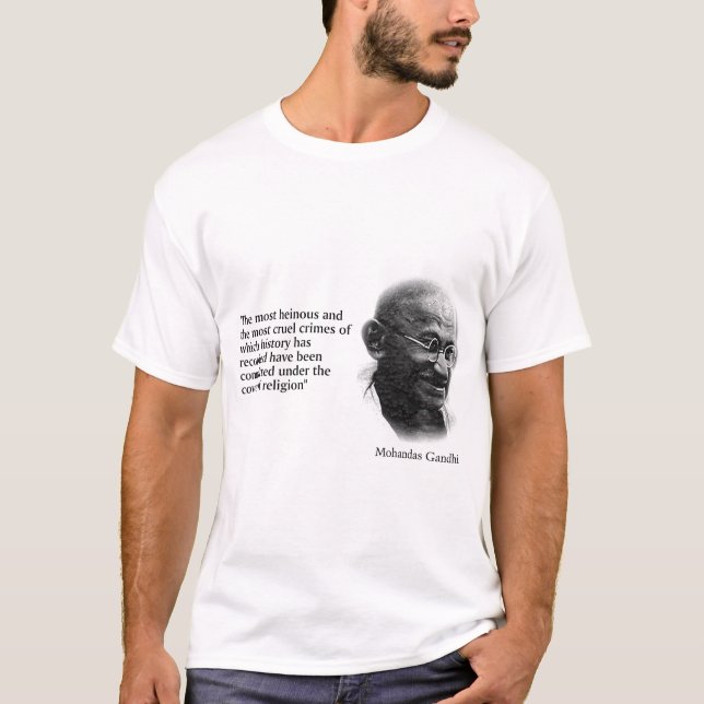T-shirt Citation de Gandhi (Devant)