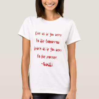 T-shirt Citation de Gandhi