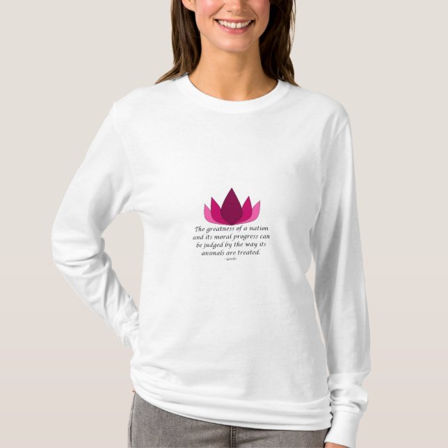 T-shirt Citation de Gandhi (Devant)