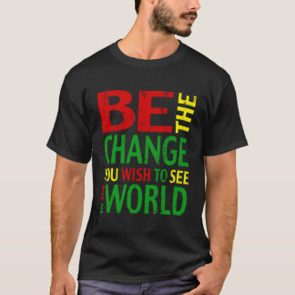 T-shirt Citation De Gandhi Sur Le Changement