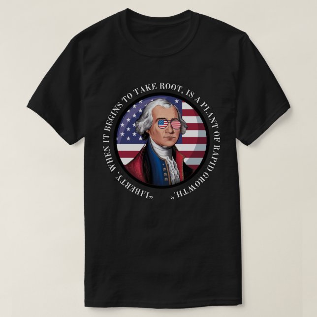 T-shirt Citation de George Washington (Design devant)