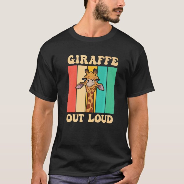 T-shirt Citation De Giraffe Pour Un Ventilateur De Giraffe (Devant)
