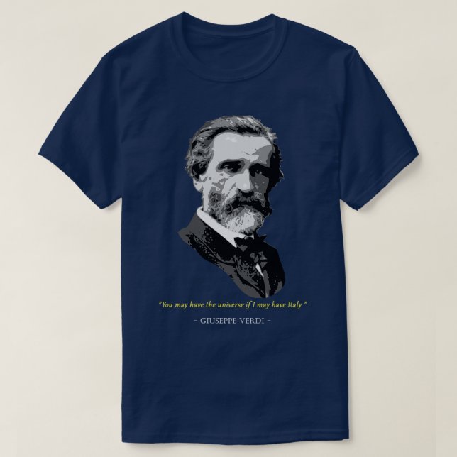 T-shirt Citation de Giuseppe Verdi (Design devant)