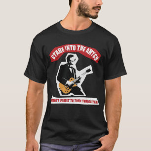 T-shirt Citation de guitare Nietzsche noir