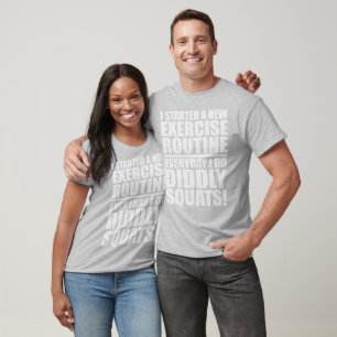 T-shirt Citation De Gym Drôle - Didtly Squats