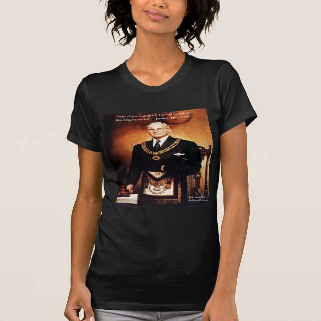 T-shirt Citation de Harry Truman "N'a pas donné l'enfer" (Devant)