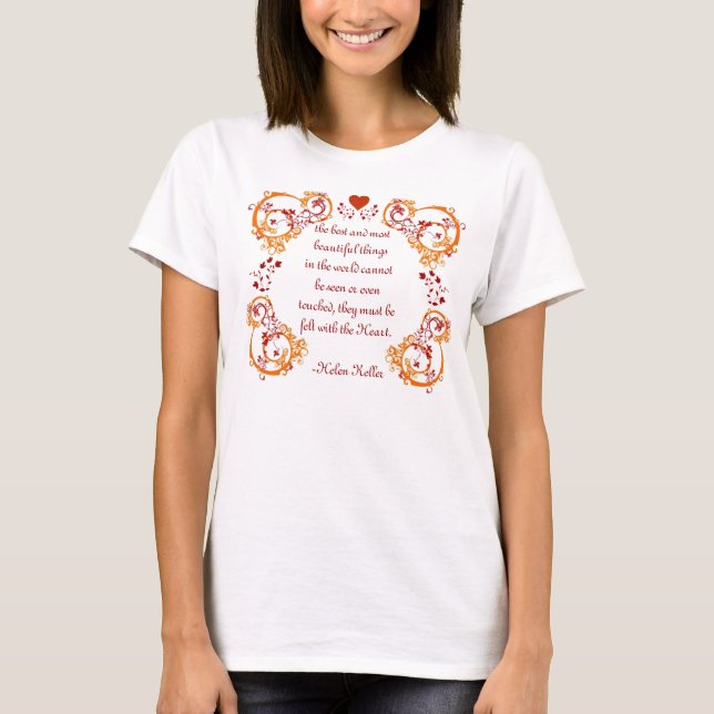 T-shirt Citation de Helen Keller (Devant)
