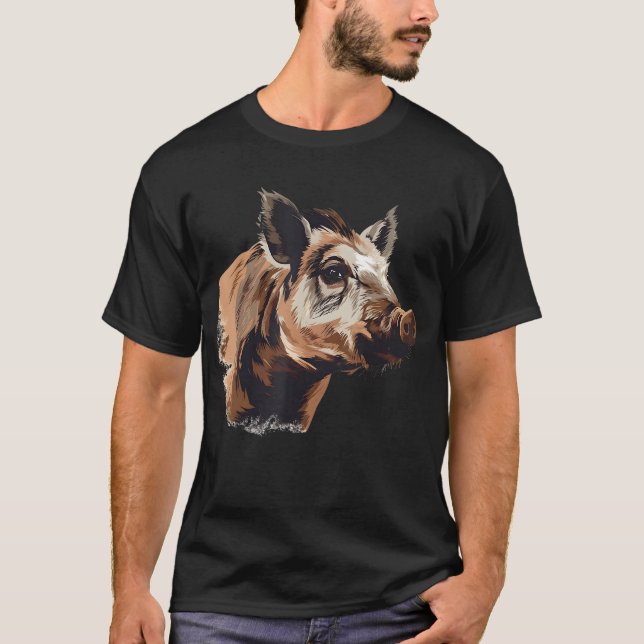 T-shirt Citation de Hog Assassin pour la chasse au cochon  (Devant)