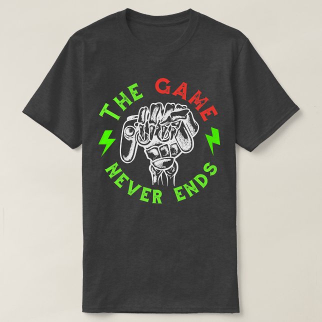 T-shirt Citation de jeu amusant Squelette  (Design devant)