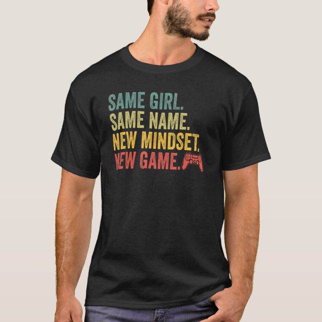 T-shirt Citation de jeu Gamer Girer Conception de texte de (Devant)