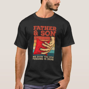 T-shirt Citation de jeu pour un papa de Cornhole