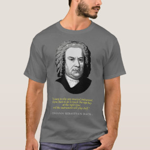 T-shirt Citation de Johann Sebastian Bach