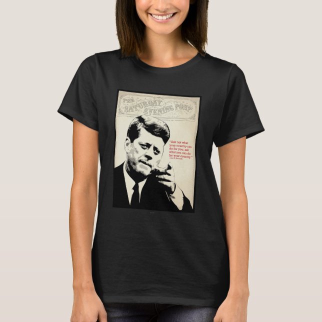 T-shirt Citation de John F. Kennedy (Devant)
