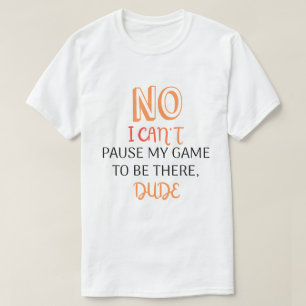 T-shirt Citation de joueur drôle Impossible de mettre ma p