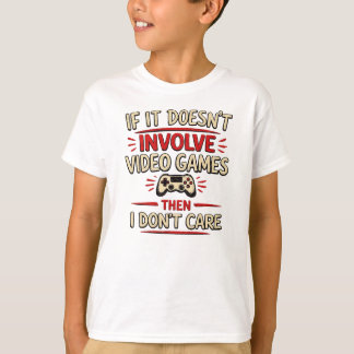 T-shirt Citation de joueur drôle Vidéo Jeux Manette Art