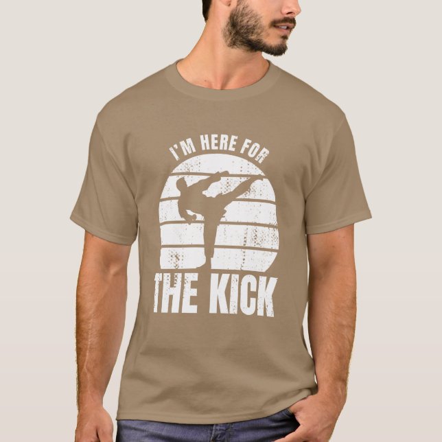 T-shirt Citation de Karateka rétro (Devant)