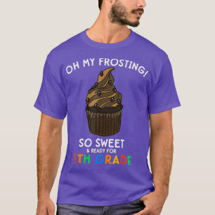 T-shirt Citation de la 5e année de retour à l'école Cupcak