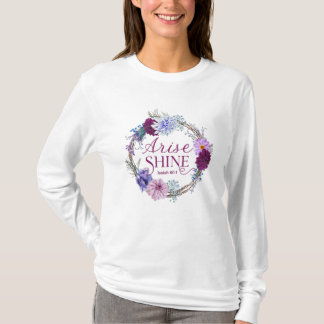 T-shirt Citation De La Bible De Levez-Vous Et Brillant Isa
