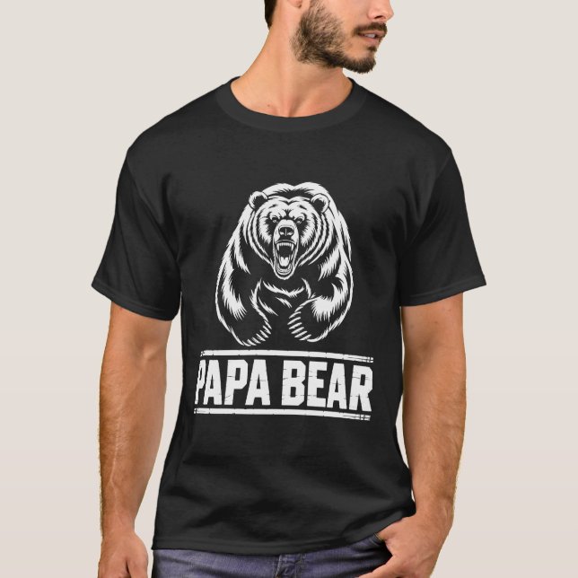 T-shirt Citation de la Fête des pères de l'ours du mou Pap (Devant)