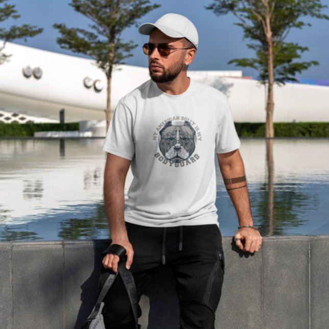 T-shirt Citation de la garde du corps de chien Pitbull (Créateur téléchargé)
