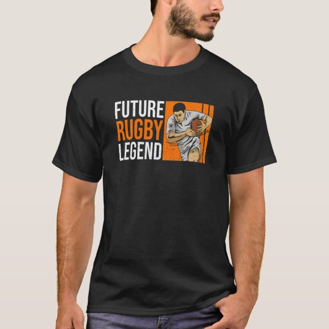 T-shirt Citation De La Légende Du Rugby Pour Enfants Pour  (Devant)