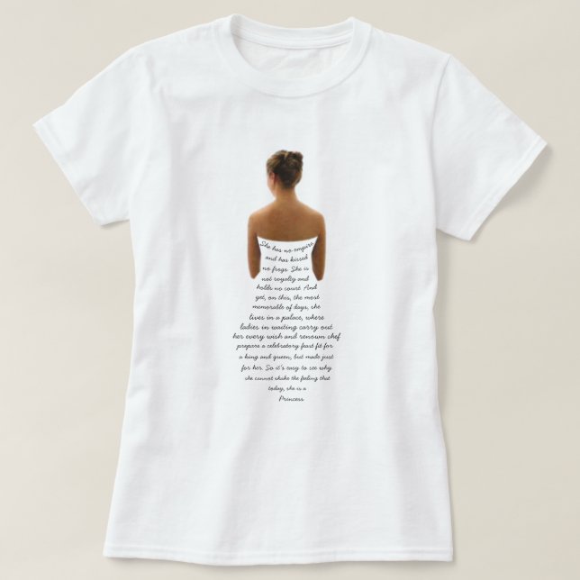 T-shirt Citation de la mariée (Design devant)