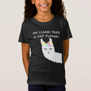 T-Shirt Citation de la petite fille Llama