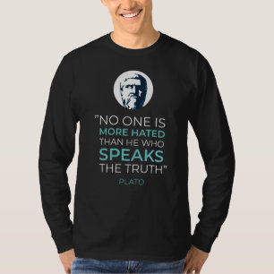 T-shirt Citation de la philosophie de la vérité de Plato