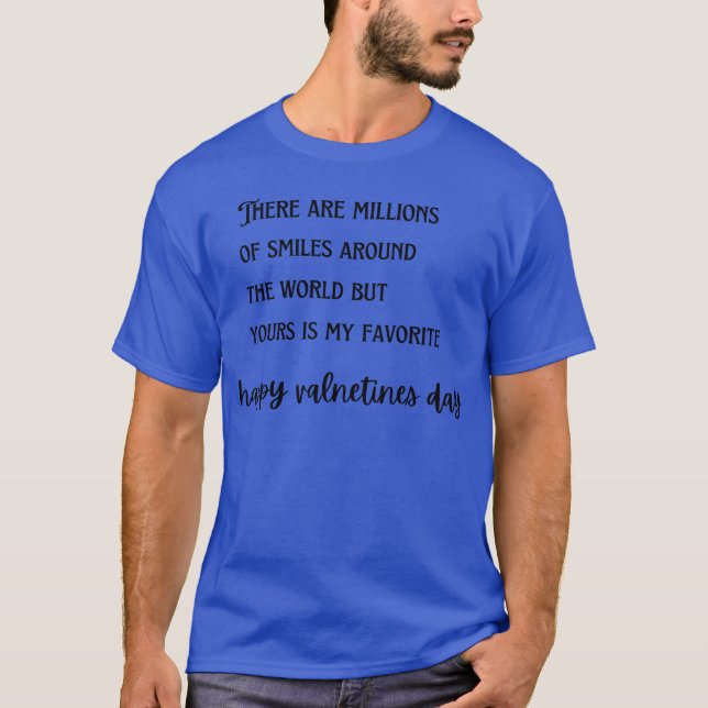 T-shirt Citation de la Saint-Valentin famille (Devant)