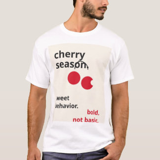 T-shirt Citation de la saison moderne des cerises - Mini r