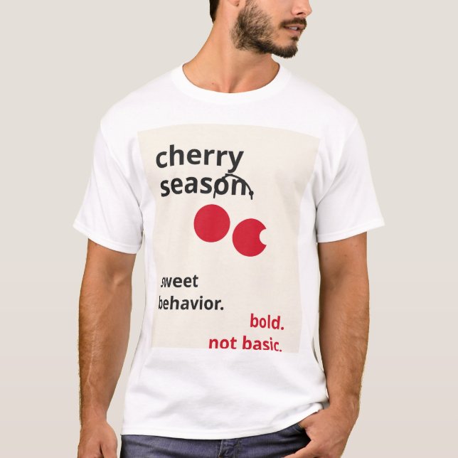 T-shirt Citation de la saison moderne des cerises - Mini r (Devant)