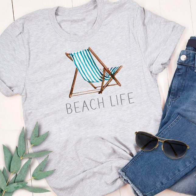 T-shirt Citation de la vie de plage Nautique Chaise d'été  (Créateur téléchargé)